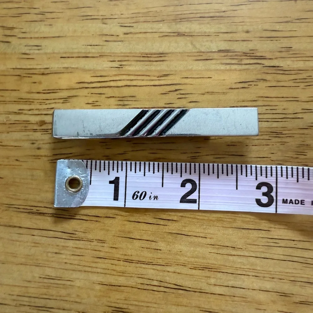 Lot of Vintage Cuff Links‎ & Tie Clips Silver Color Bowling Military Special